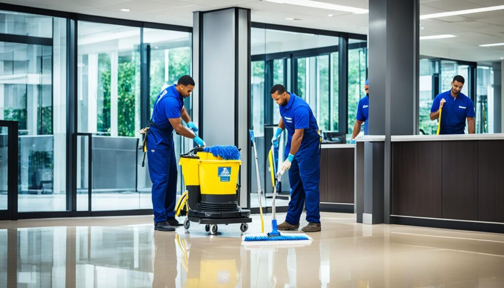 commercial building cleaning